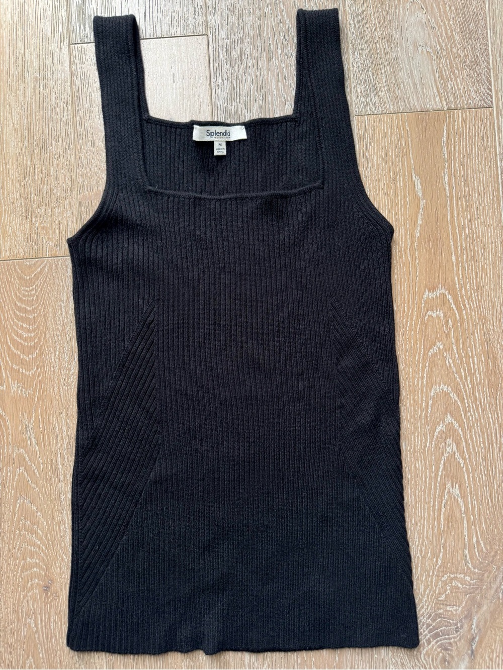 NEW Splendid Ribbed Square-Neck Sweater Tank Top